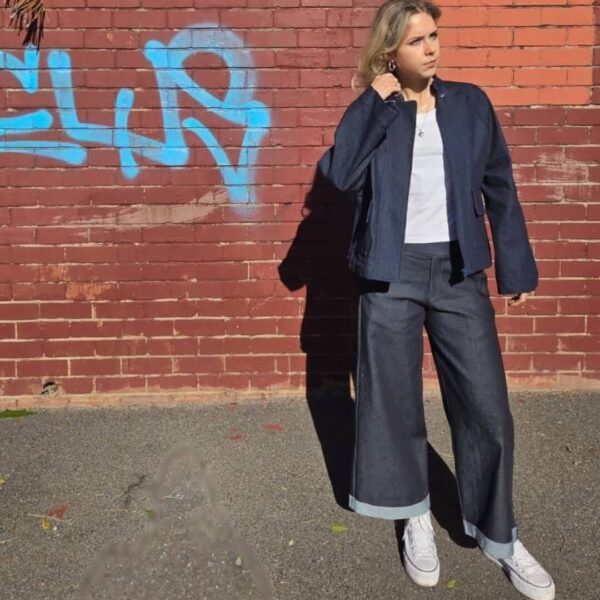 WIDE-LEG TAILORED JOGGER DENIM - Image 3