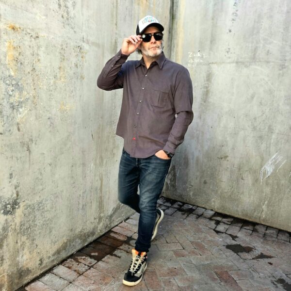 CORDUROY SHIRT CHARCOAL - Image 3