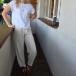 BARREL TROUSERS OATMEAL RAMIE - Image 4