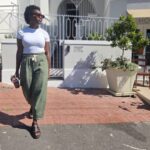 BARREL TROUSERS GREEN MOSS