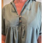 SHIFT DRESS SAGE LINEN - Image 3