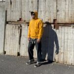 REVERSIBLE HOODIE MUSTARD - Image 5