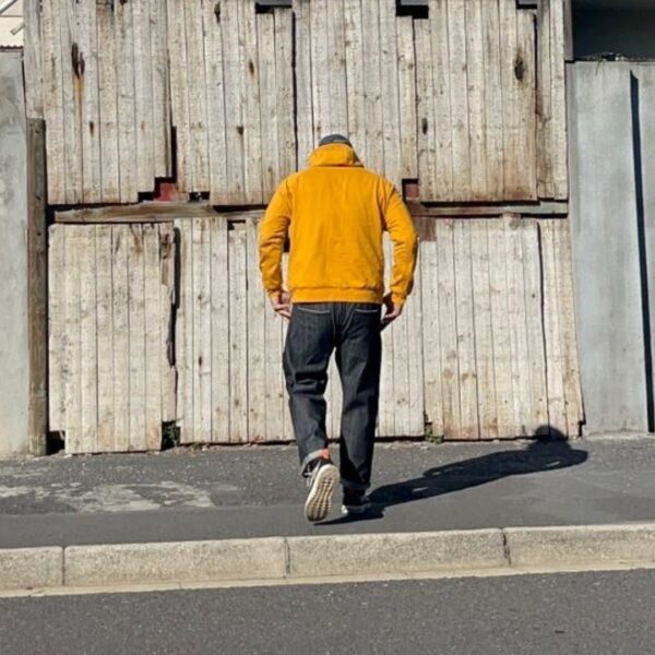 REVERSIBLE HOODIE MUSTARD - Image 4