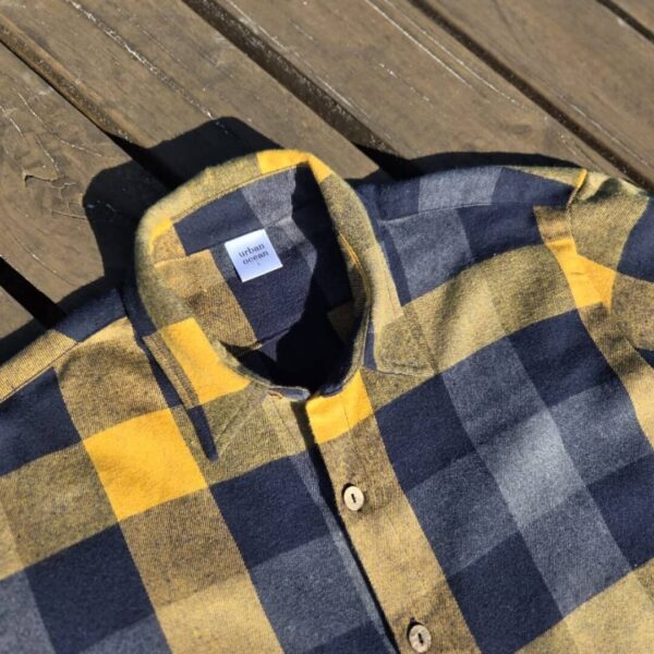 LONGSLEEVE SHIRT PLAID MUSTARD - Image 3