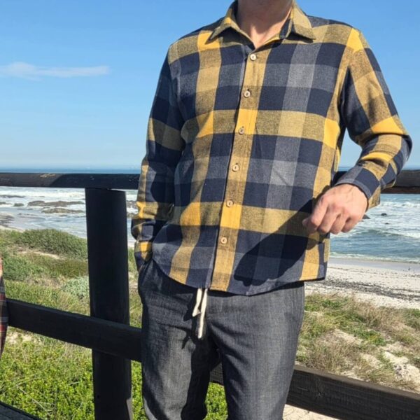 LONGSLEEVE SHIRT PLAID MUSTARD - Image 5