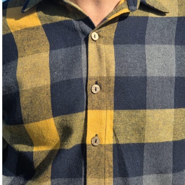 LONGSLEEVE SHIRT PLAID MUSTARD - Image 7