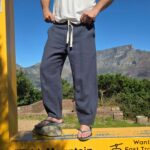 BARREL PANT FRENCH NAVY