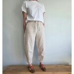 BARREL TROUSERS NATURAL RAMCOT
