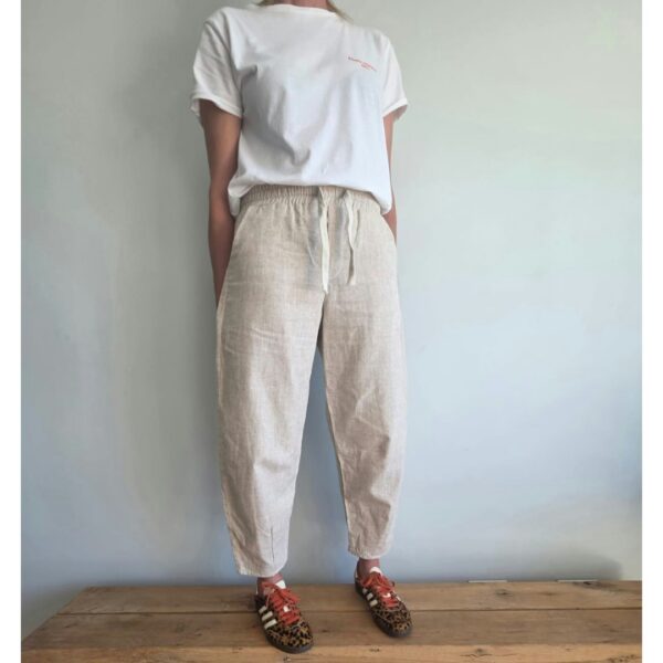 BARREL TROUSERS NATURAL RAMCOT