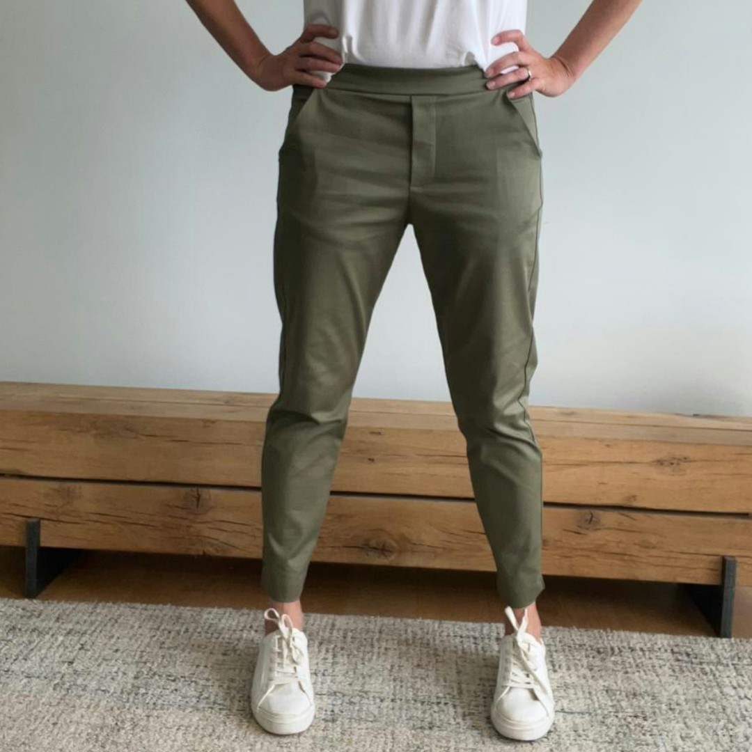 tailored jogger olive 2 TAILORED JOGGER OLIVE - Image 1